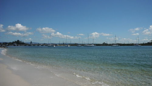 Scenic view of sea against sky