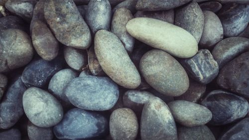 Full frame shot of pebbles