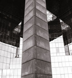 Low angle view of modern building against sky