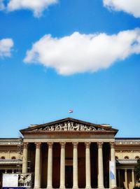 Low angle view of historical building against sky