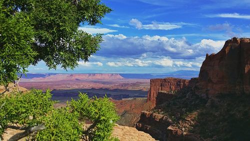 Panoramic view of landscape against sky