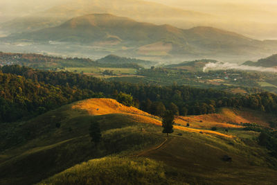 Scenic view of landscape against sky