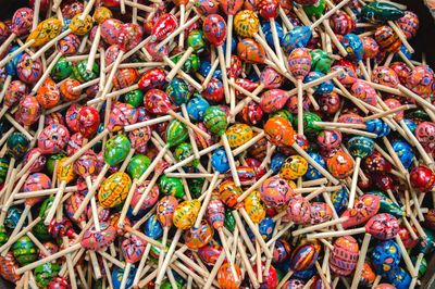 Full frame shot of multi colored candies