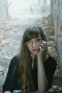 Portrait of young woman