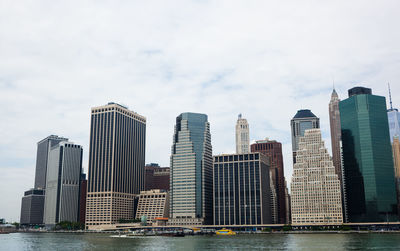 Staten island skyscrapers buildings in new york, usa.