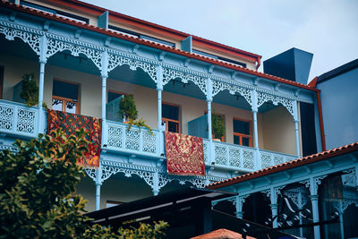 Low angle view of building against sky