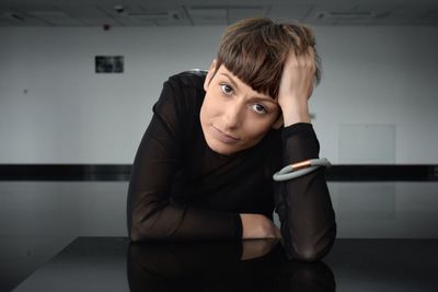 Portrait of young man looking at camera