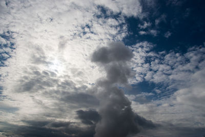 Low angle view of clouds in sky