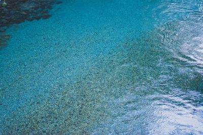 High angle view of swimming pool