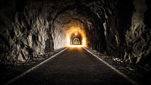 Illuminated tunnel