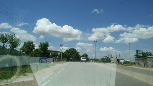 Road passing through landscape