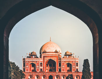 View of historical building against clear sky