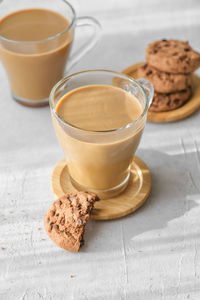 Close-up of coffee on table