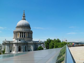 View of st paul's cathedral against sky