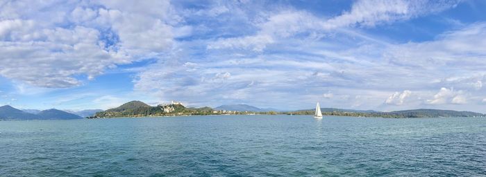 Panoramic view of sea against sky