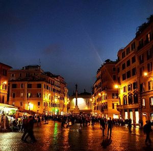 City street at night