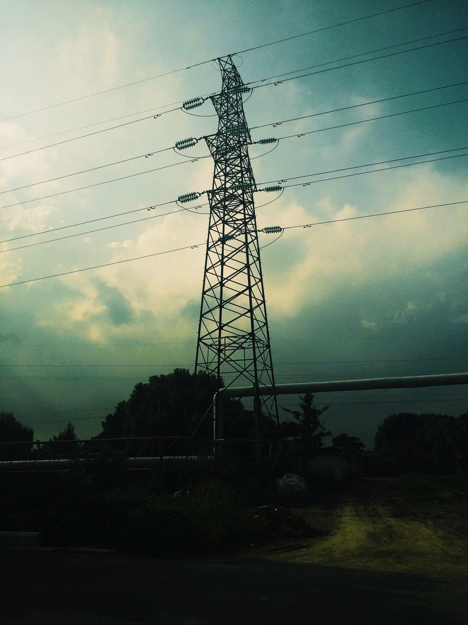 sky, electricity pylon, connection, power line, electricity, fuel and power generation, power supply, silhouette, cloud - sky, low angle view, technology, cable, nature, water, dusk, bird, outdoors, tranquility, no people, cloud