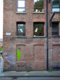 Brick wall with windows