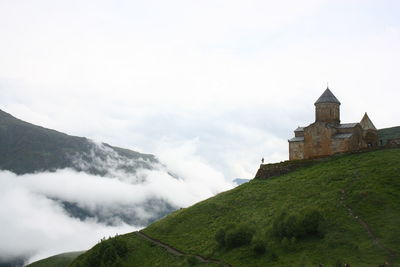 Built structure on countryside landscape