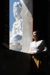 Statue of buddha at temple