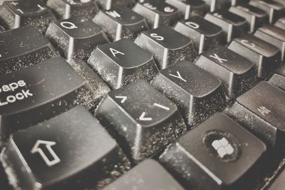 Full frame shot of computer keyboard