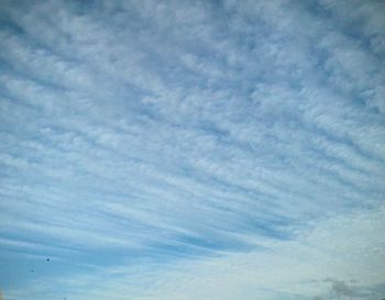 Low angle view of cloudy sky