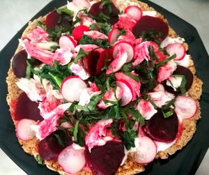 High angle view of roses on table