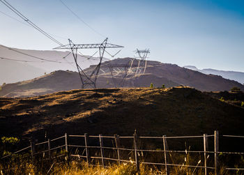 Scenic view of mountain against sky