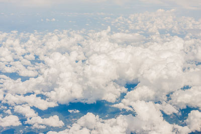 Aerial view of clouds in sky