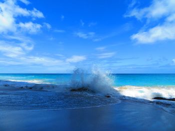 Scenic view of sea against sky