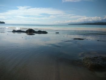 Scenic view of sea against sky