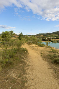 Scenic view of river against sky