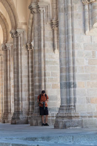 Man standing in a temple