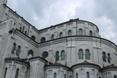 Low angle view of building against sky