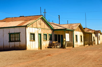 Houses against clear sky