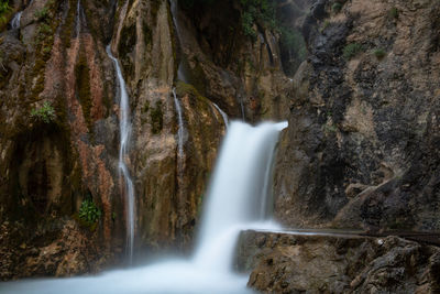 Long exposure shot of a waterfall