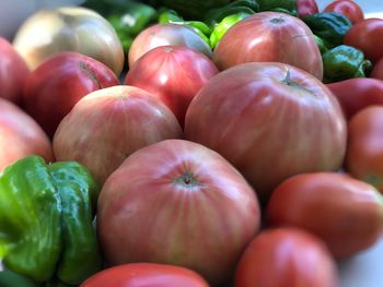 Full frame shot of fruits for sale in market