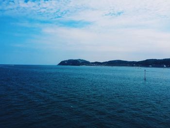 Scenic shot of calm sea against sky