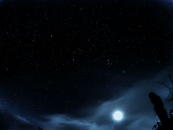 Low angle view of stars in sky