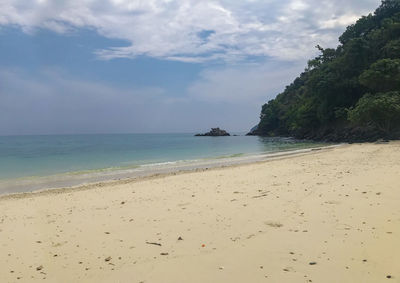 Scenic view of sea against sky