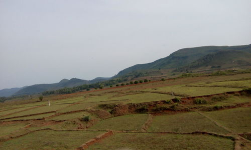 Scenic view of mountains