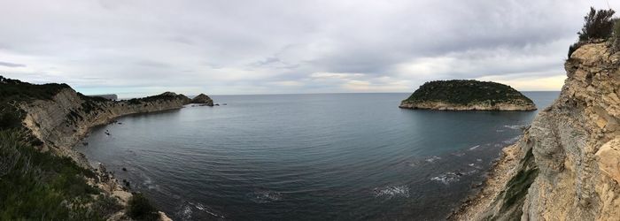 Panoramic view of sea against sky