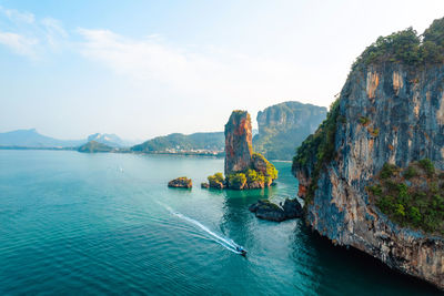 Scenic view of sea against sky