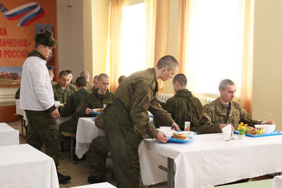 People sitting at table