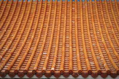 Full frame shot of patterned roof