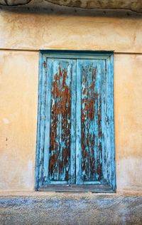 Close-up of old weathered wall