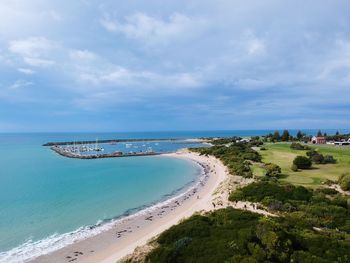 Scenic view of sea against sky