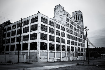 Low angle view of building against sky