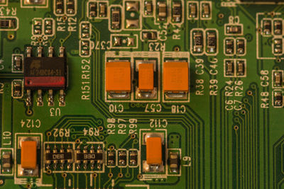 Full frame shot of computer chip