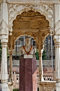 Statue of historic building